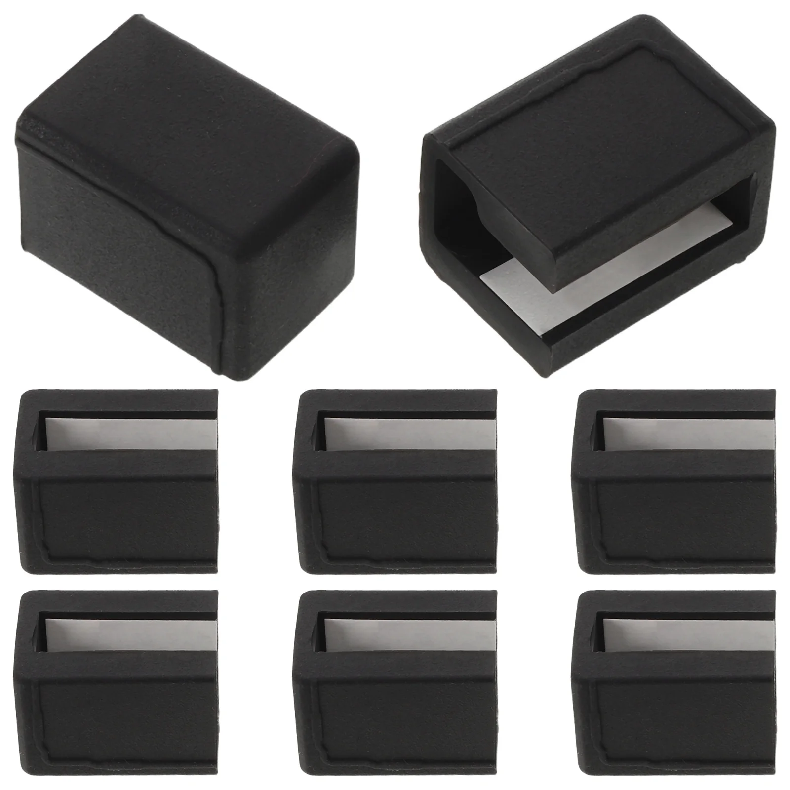 8 قطعة مقبض كابينة سيليكون يغطي حشوات الزوايا السوداء الطفل التدقيق لطاولة الأثاث حافة حامي سلامة المكاتب المنزلية #4