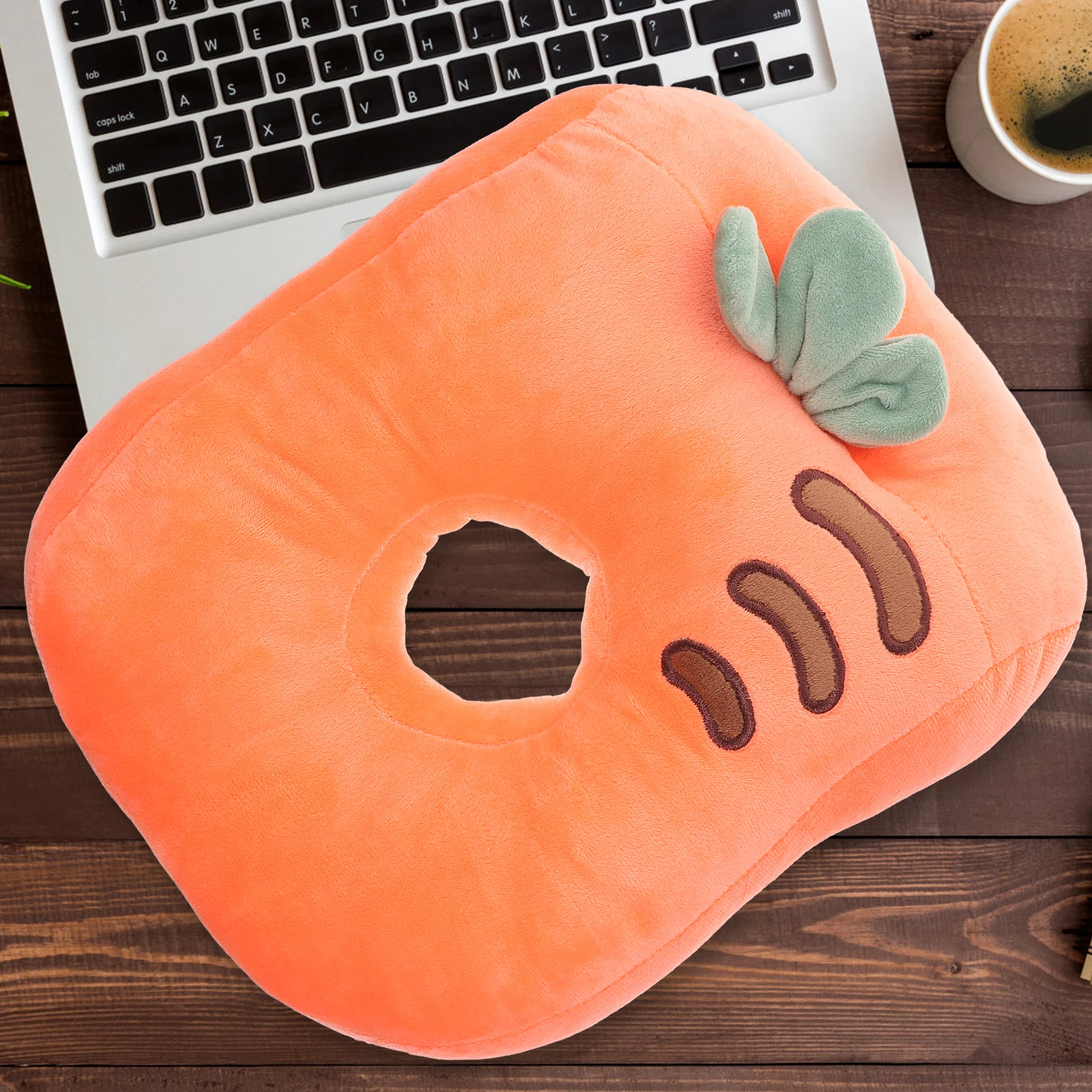 

Cotton Nap Ear Holes Ergonomic Office School Lightweight Face Down Sleeping Pillow Ear Hole Pillow for Travel Home
