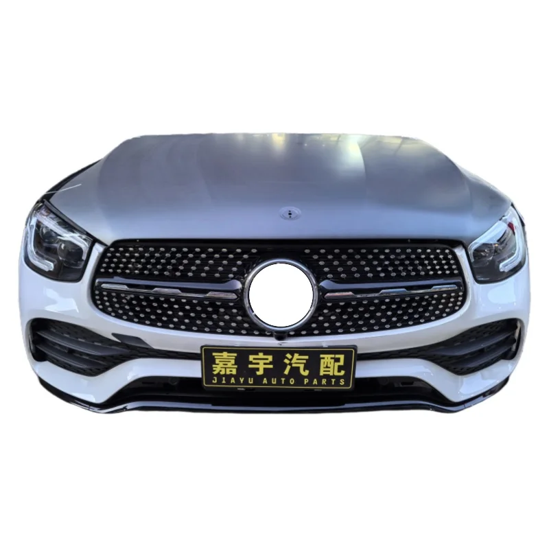 Original Used Front Bumper for Mercedes-Benz GLC W253 Including Radiator and Headlight Hood Fender