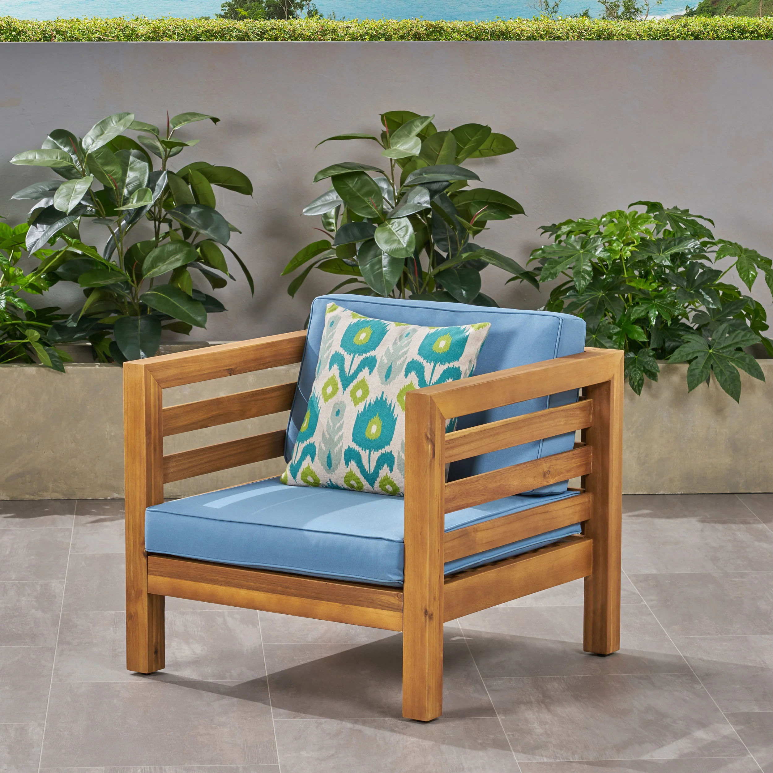 

Modern Acacia Wood Outdoor Garden Chair Comfortable Design