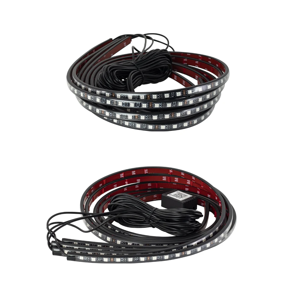سيارة Charcis مرنة LED قطاع ضوء LED Underbody عن بعد/APP التحكم RGB أضواء النيون الغلاف الجوي المحيط مصباح للزينة التلقائي #4