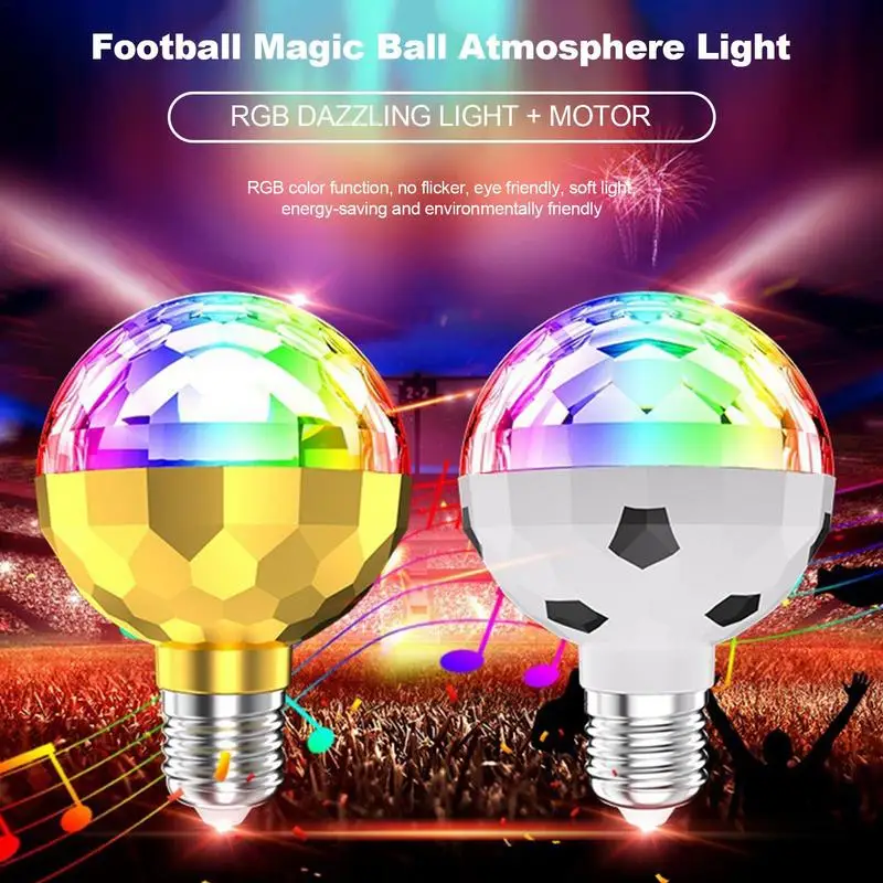 RGB Disco Light Mini Rotating Magical Ball Light RGB Projection Lamp Party DJ Disco Ball Light For Home Party KTV Bar Stage