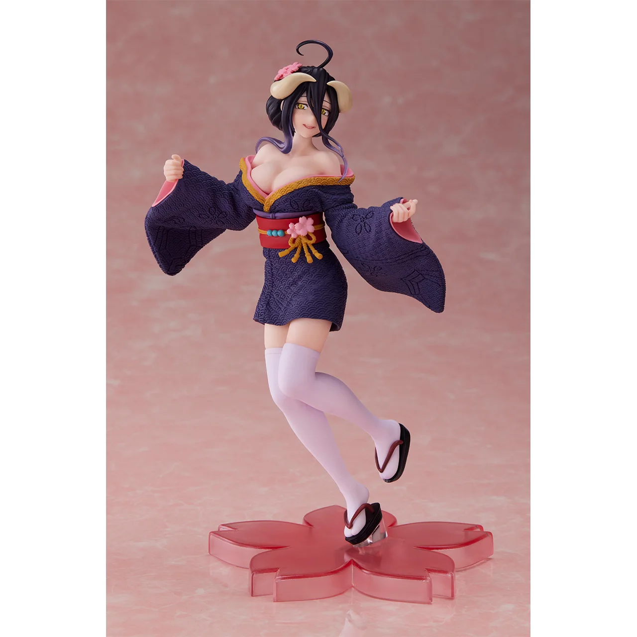Em estoque taito coreful overlord albedo sakura quimono desktop bonito bonecas anime figura de ação brinquedo presente modelo coleção