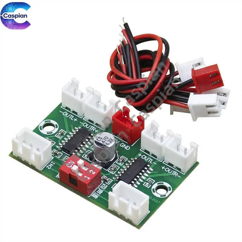DIY Mini Four Channel Audio Box Digital Amplifier Board 4 * 3W Supports Dual Audio Input Finished Board XH-A156