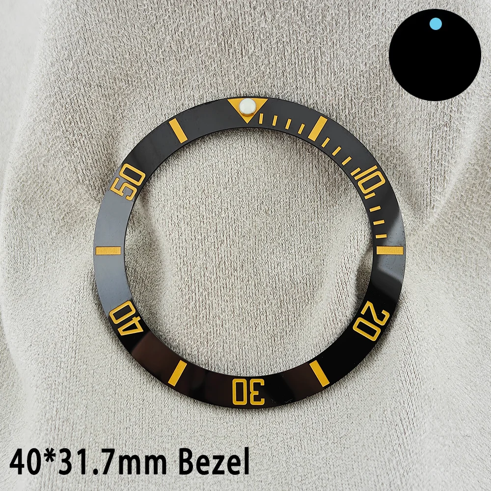 ForgeLink 40mm Lünetteneinlagen GMT Uhrenlünette 40mm * 31,7mm Keramik-Lünetteneinlage Passend für 42mm bis 44mm Taucheruhrengehäuse Uhrenring – Detail 5