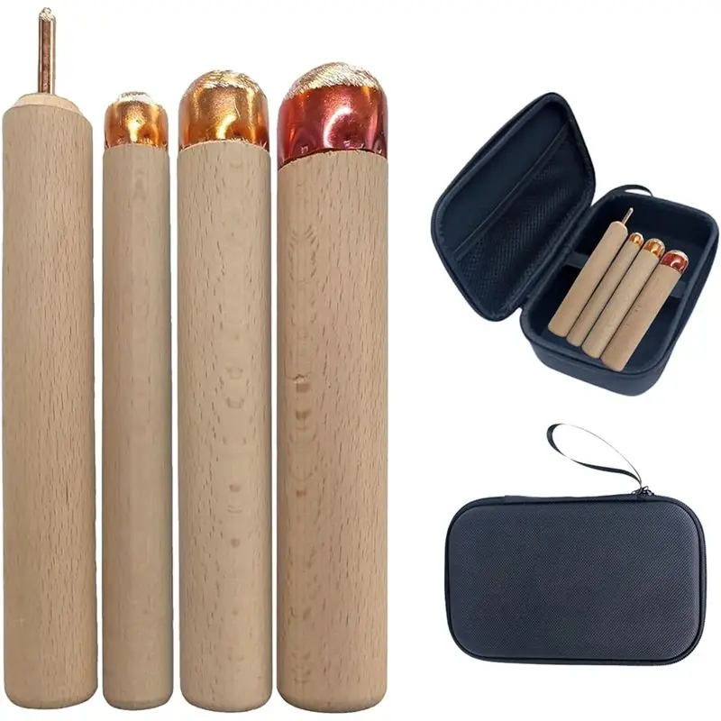 

Новейший инструмент для обработки обсидиана: 1 пресс-флакер, 3 медные насадки, 1 сумка для инструментов