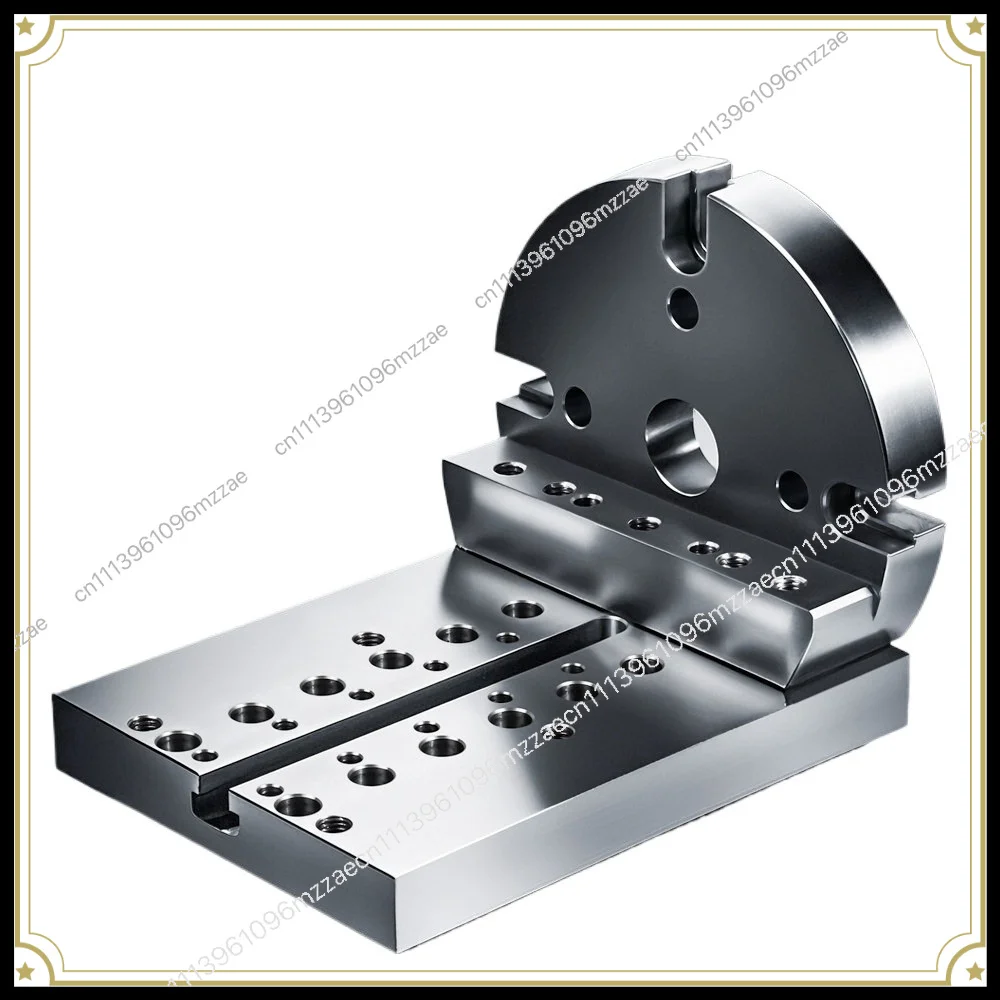 Four-axis L-block Bridge Plate Single-sided Disc 170210 Precision CNC Numerical Control Machining Center Turntable Multi-station