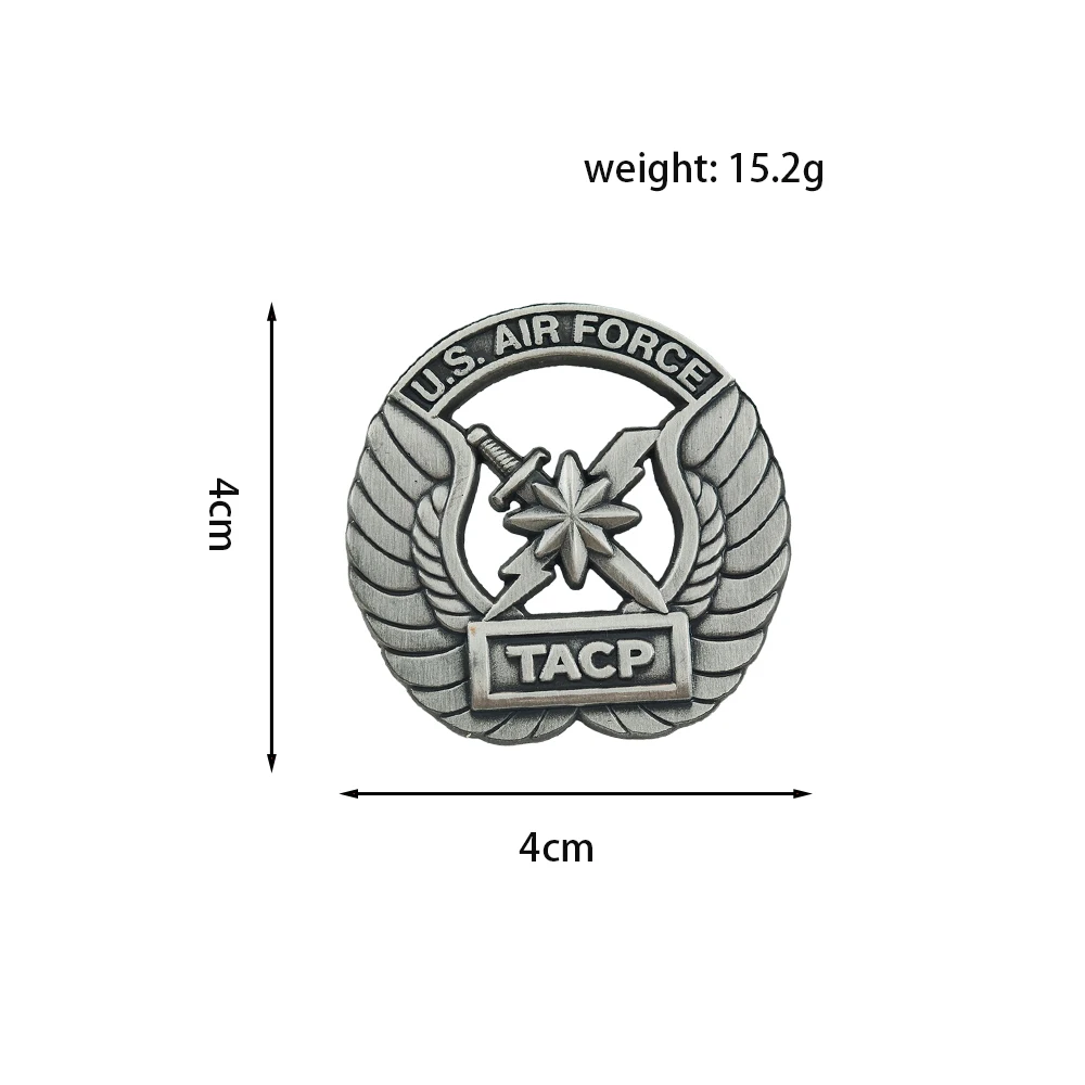 USAF TACP Metallbrosche U.S. Air Force Tactical Air Control Party-Abzeichen Militärflügel Anstecknadel Cosplay-Kostüm-Zubehör Geschenk – Detail 9