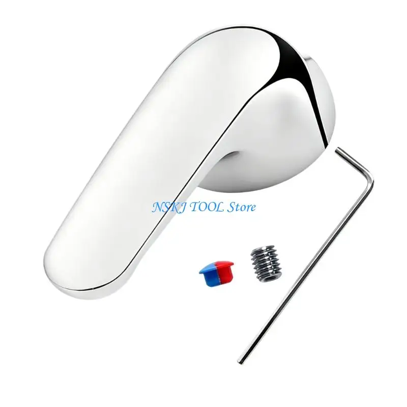L8RC H79 Metal Single Lever Shower Handle Replacement Tub and Shower Faucet Handle For Family Use Bathroom Accessories