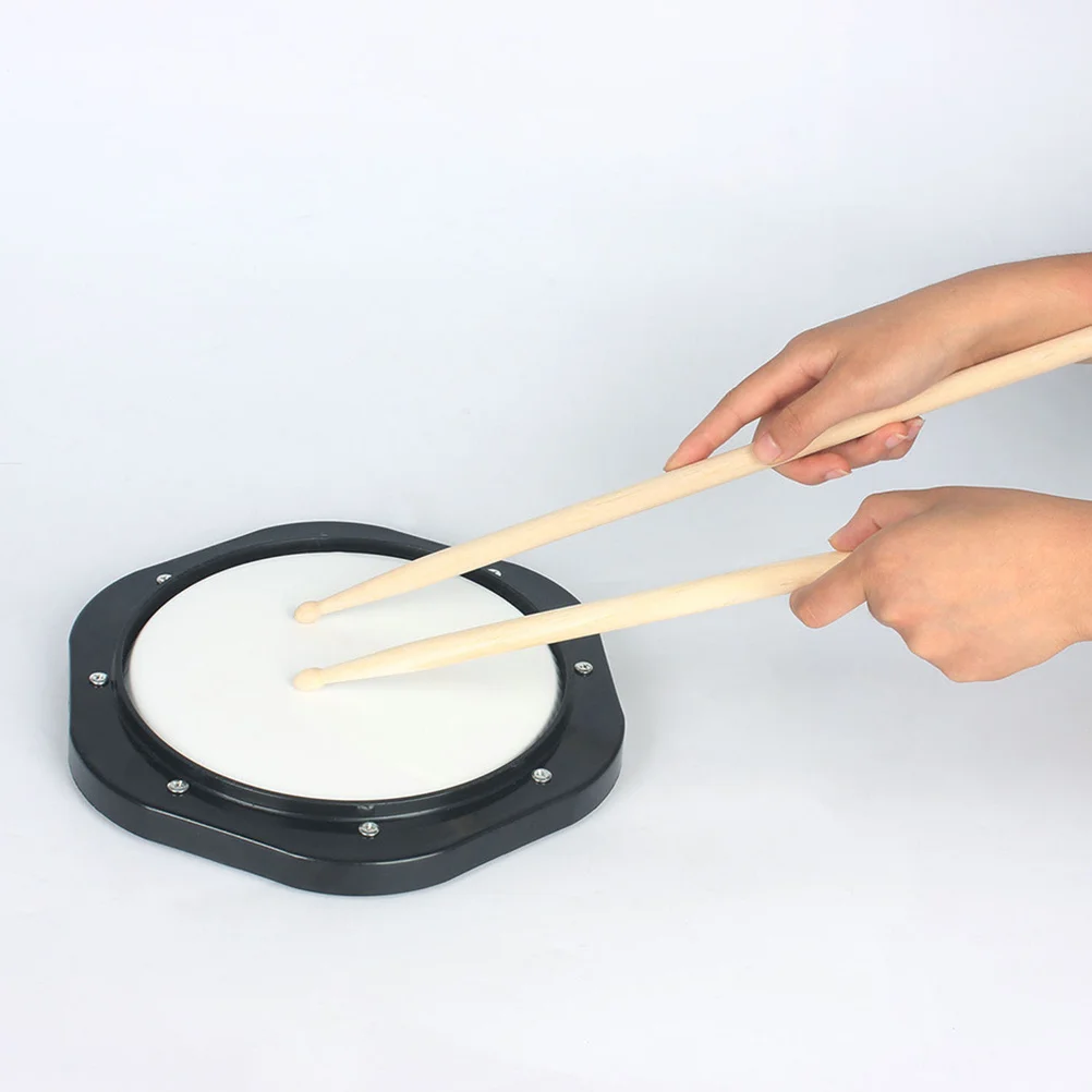 

10 Inch Dumb Drum Practice Pad Set with Drumsticks and Storage Bag for Silent Drumming Training Plastic Snare Drum Pad