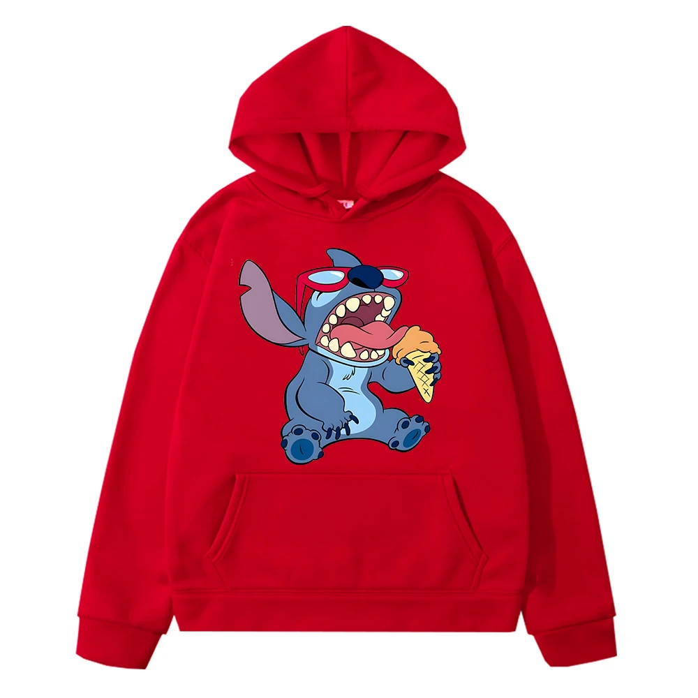 Halloween anime bluza z kapturem Disney chłopiec pulower kurtka y2k sudadera Stitch Kawaii bluzy jesień bluza polarowa ubrania dla dzieci dziewczyny