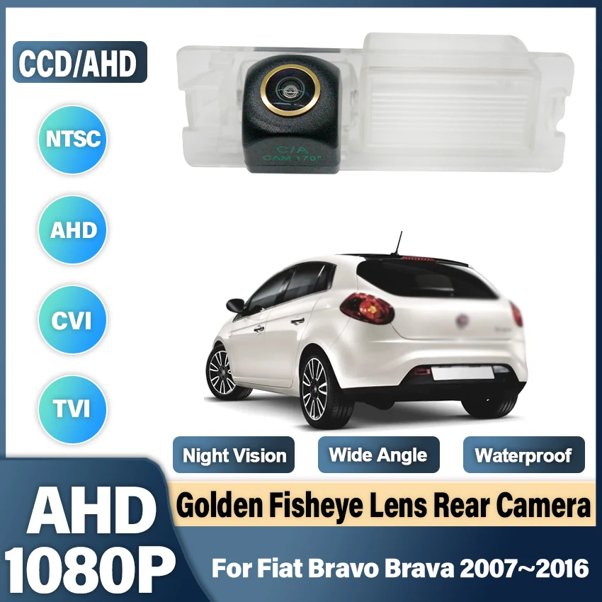 

Камера заднего вида «рыбий глаз» для Fiat Bravo Brava 2007 ~ 2016 AHD CCD Full HD с ночным видением