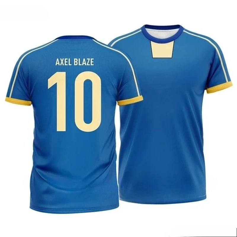 

2026 Summer Japan Soccer Anime Jersey Inazuma Eleven Kaio Boys Girls Clothes Sports Casual Breathable Quick-Drying Training Top