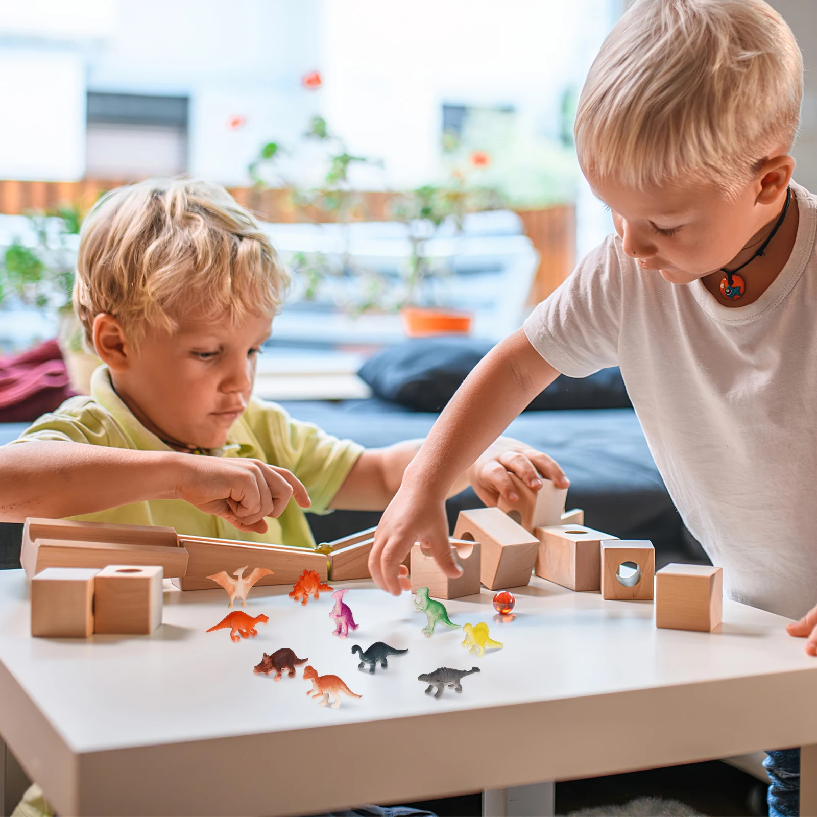 12 pcs Realistic Dinosaur Set Kids Educational Animal Figures Party Favors Gifts Decoration Handicraft