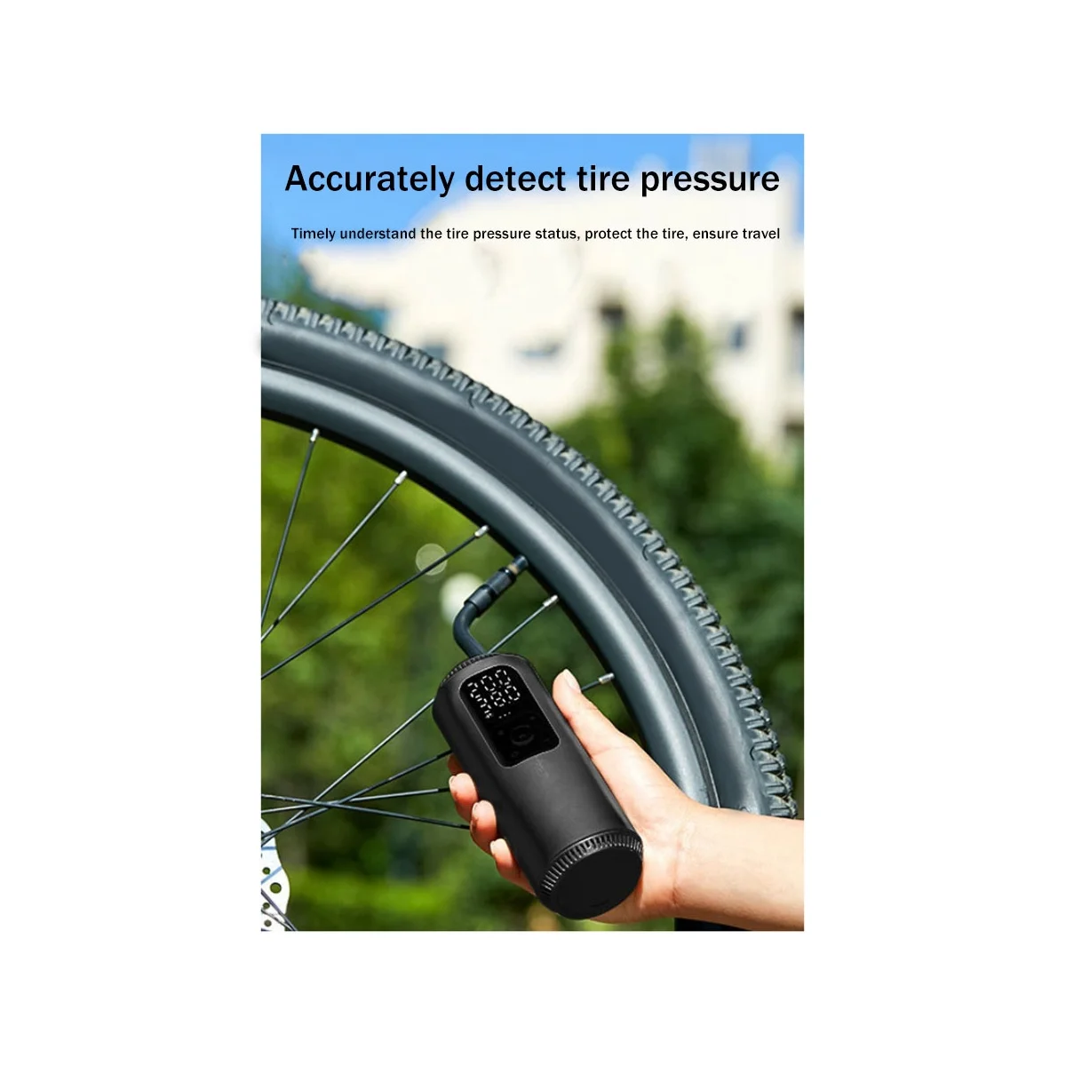 1200MAh Car Air Compress Wireless Digital Display Tire Inflator 150PSI Portable Elec Inflatable Pump for Motorcycle Bike