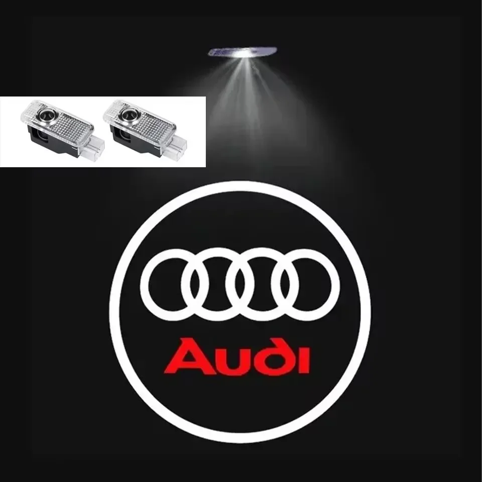 Quattro 2-delige autodeur welkomstlogo projectorlamp voor Audi Sline A4 B5 B6 B7 B8 B9 A1 A3 8V 8P 8L A6 C5 C6 C7 A5 A7 A8 Q3