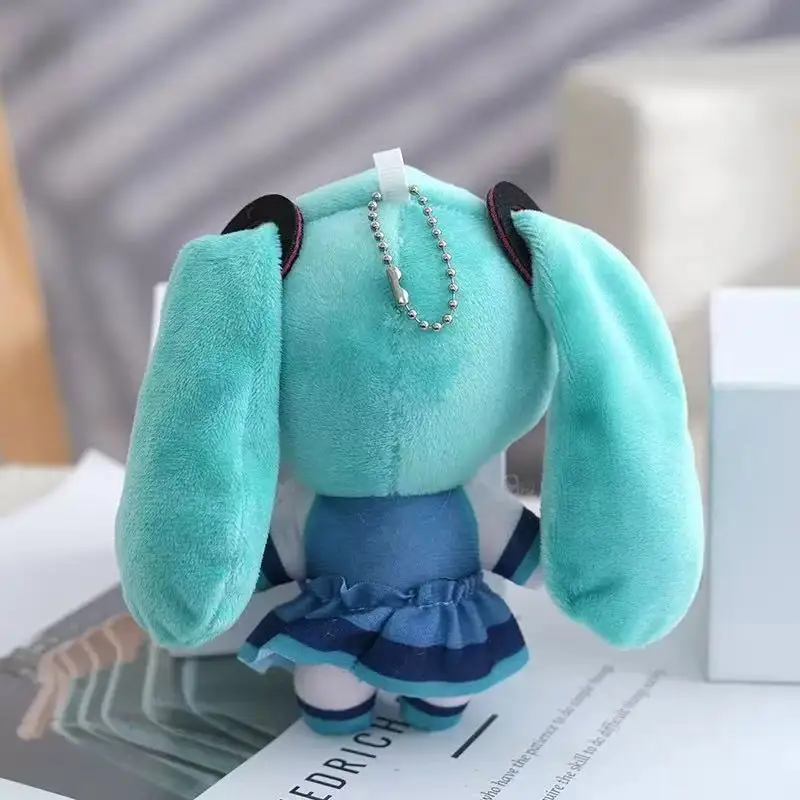 Porte-clés en peluche Hatsune Miku, mignon, pendentif de sac Kawaii, accessoires doux pour cadeau d'anniversaire
