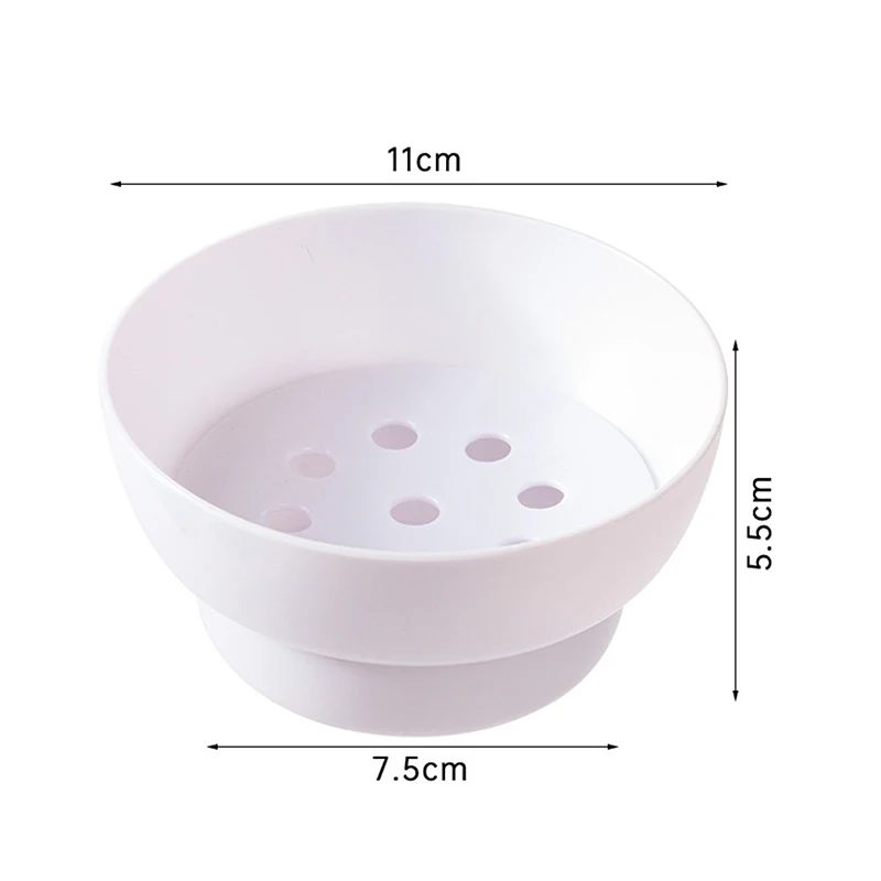 【HG】Creative Hot Pot Drip Oil Bowl Mesh Round Dipping Sauce Bowl 270ml Ceramic Double-layer Filter Soup Bowl Restaurant 1/5pcs