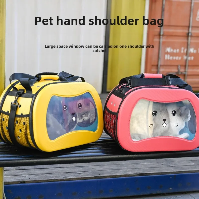 Cat Out Portable Cat Backpack Pet Out Bag Dog Handheld Crossbody Space Capsule Foldable Bag Pet Carrier Travel Backpack