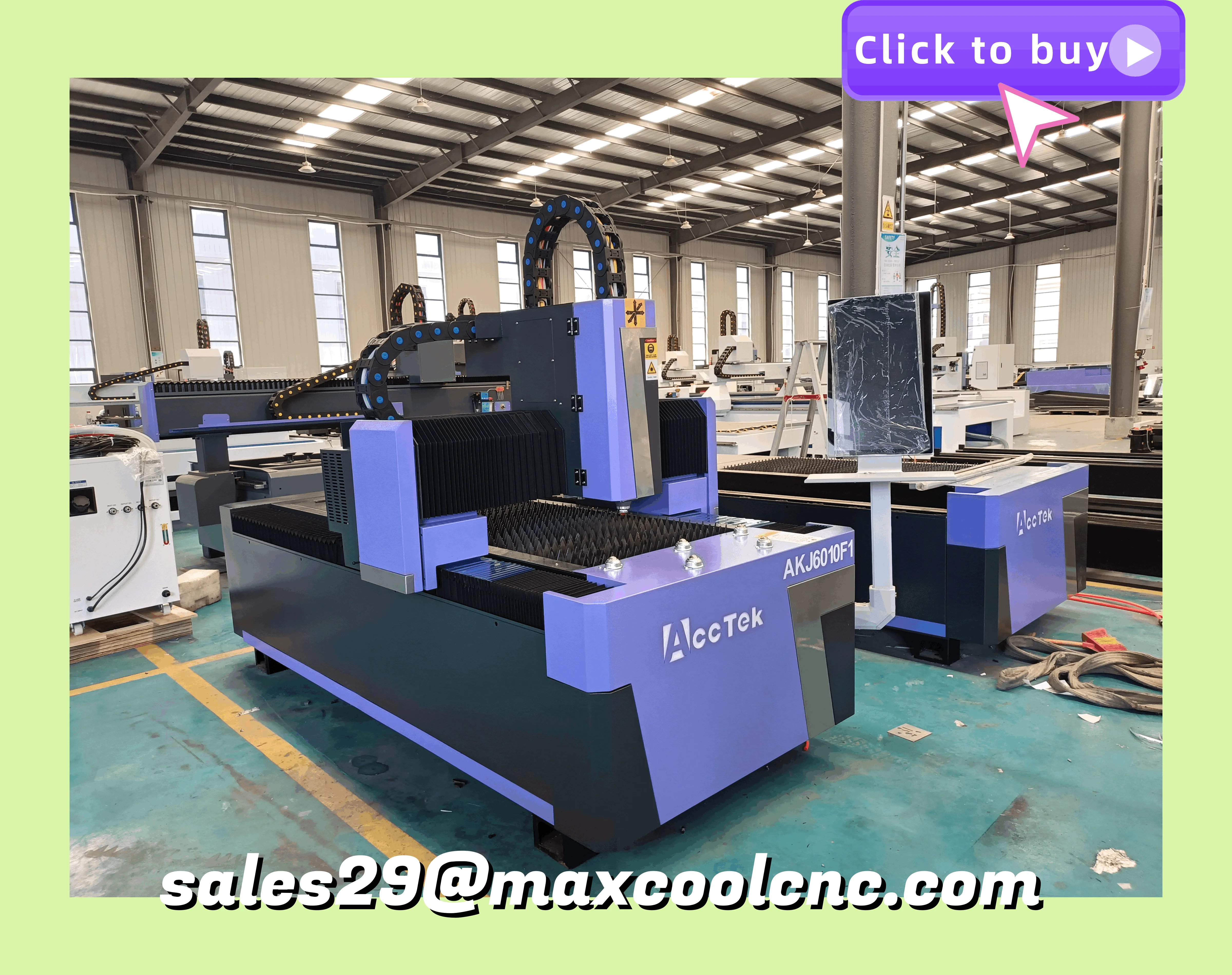 Mini size metal cutter High efficiency 600*1000mm Space saving Ready for ship Powerful Laser cutting machines for sheet