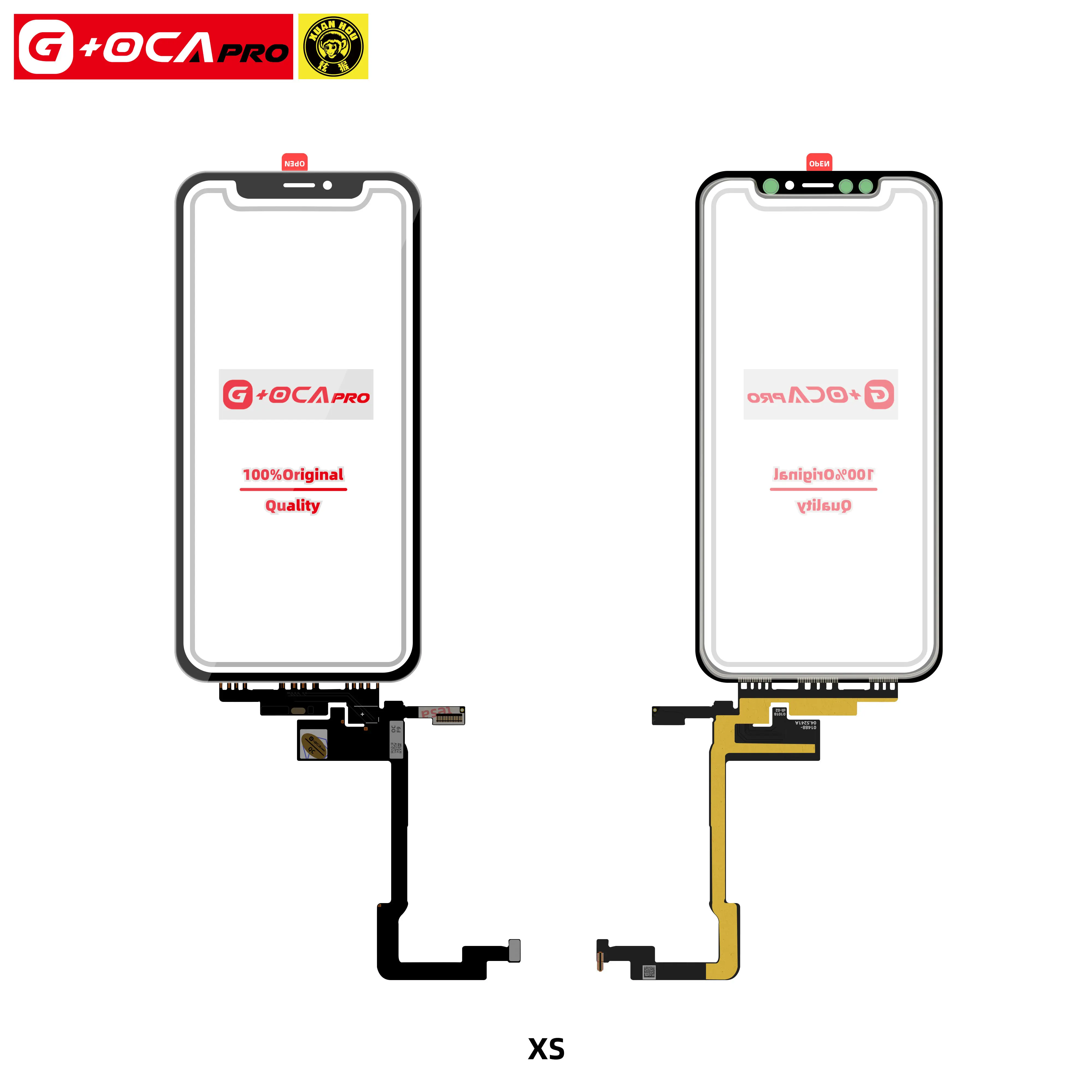 NEW G+OCA Pro Touch Long Flex for iPhone X Xs XSMax Touch  Panel Screen Digitizer with OCA Replacement (Pass All IOS)