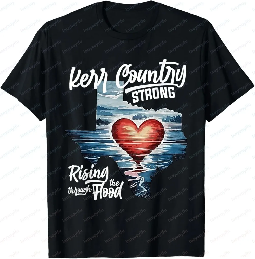 Camiseta Unissex For The Love for Texas Hill Country Strong Pray for Texas, Roupas de Algodão para Mulheres e Homens, Camisetas Casuais