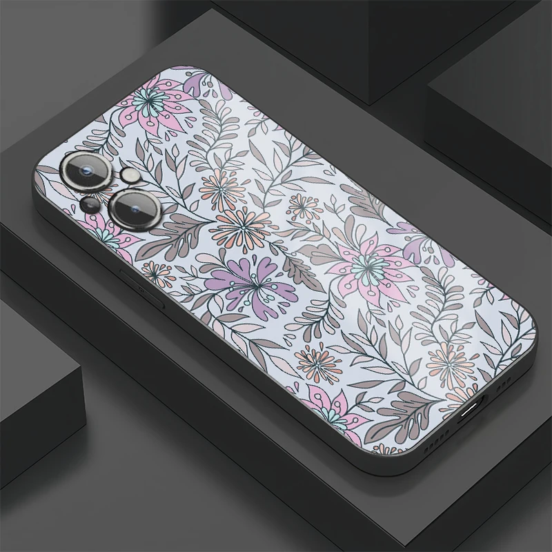 Роскошный противоударный чехол для телефона Oneplus Ace из закаленного стекла для One Plus 3 2 Pro в стиле ретро с цветочным узором Fundas