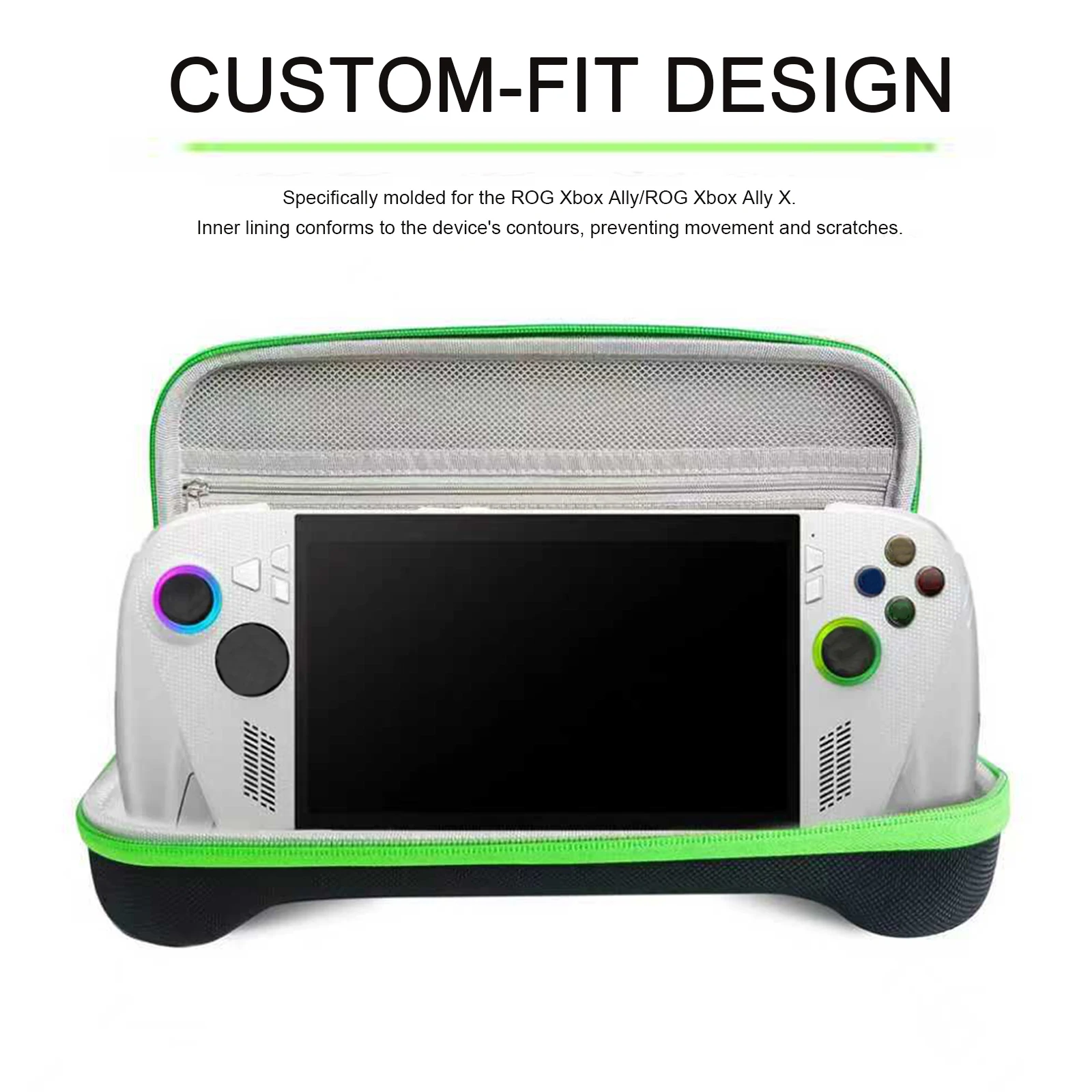 حقيبة حمل محمولة لـ ROG XBOX Ally/لـ ROG XBOX Ally X وحدة تحكم الألعاب غلاف صلب مقاوم للصدمات أكياس تخزين وحدة التحكم في الألعاب