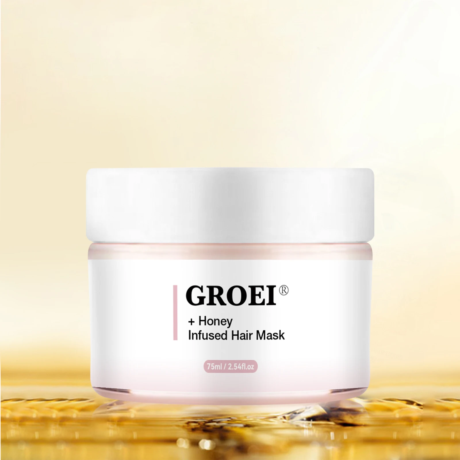 قناع الشعر GROEI Honey Infused 75 مل - إصلاح الشعر الجاف والمجعد والتالف، يغذي ويعزز اللمعان، تركيبة خفيفة الوزن #4