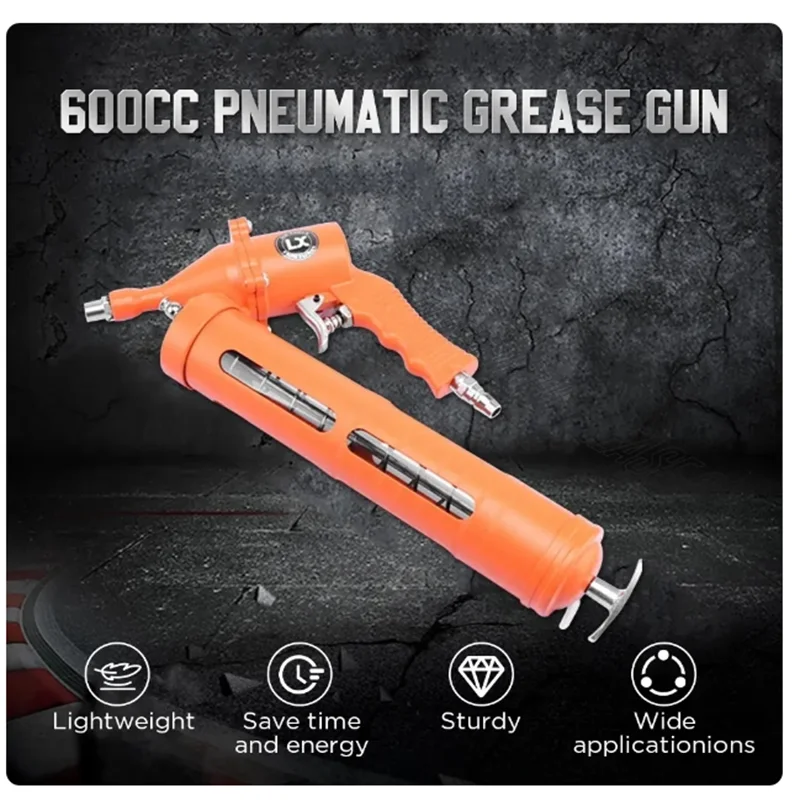 NEW 1 Set 600cc Air-Operated Grease gun Tools Fuel Dispenser Refueling Equipment Hand Tools Air Compressor lubricatingTools Auto