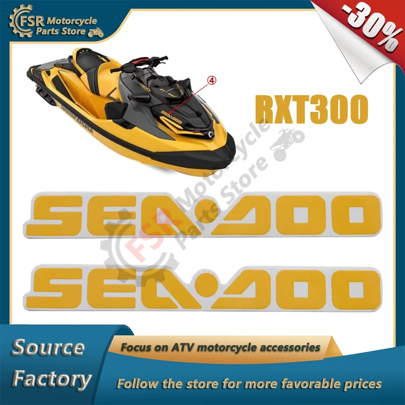 

Stickers on both sides of the motorboat head, Fits SEADOO RXT300