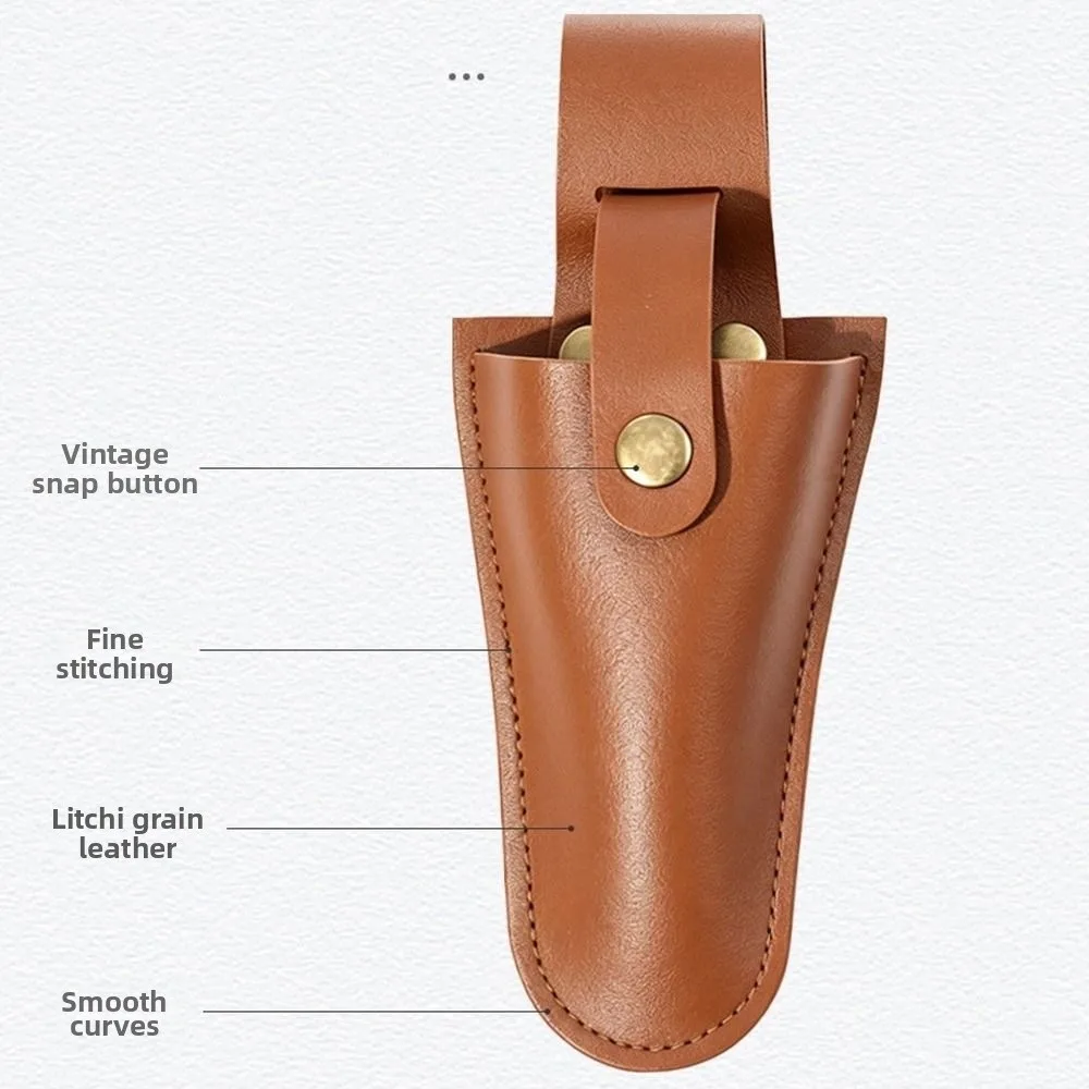 PU Leather Cutter Storage Bag Protective Cover Belt Loop Leather Pliers Cover Portable Multifunction Pruning Shears Pouch