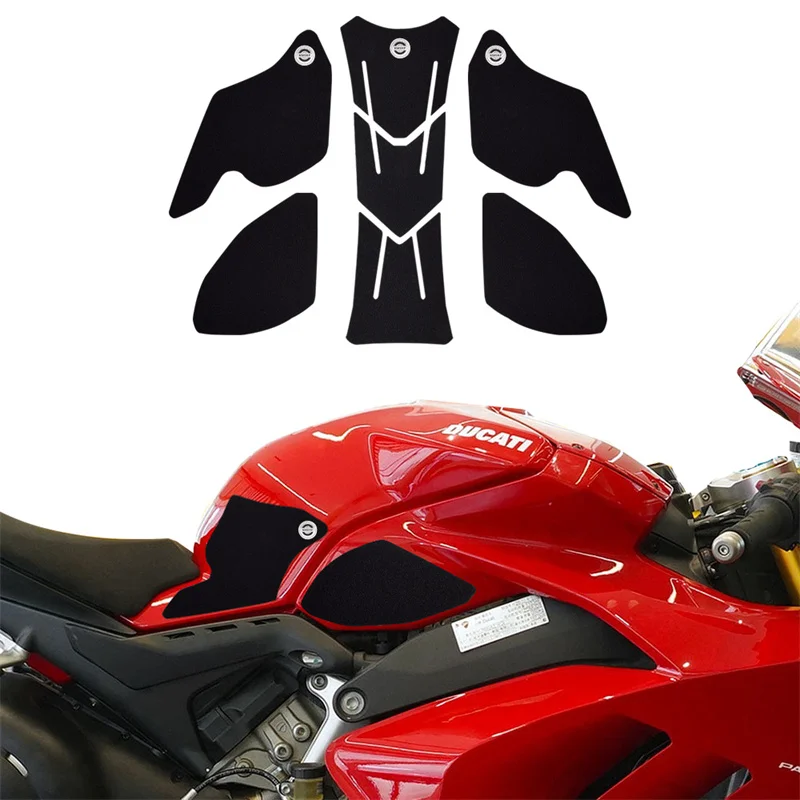 

Motorcycle Tank Pad Sticker Decal For Ducati V4 V4S V4R 2017-2020 Rubber Matte Non-slip Graphics Kit pannier