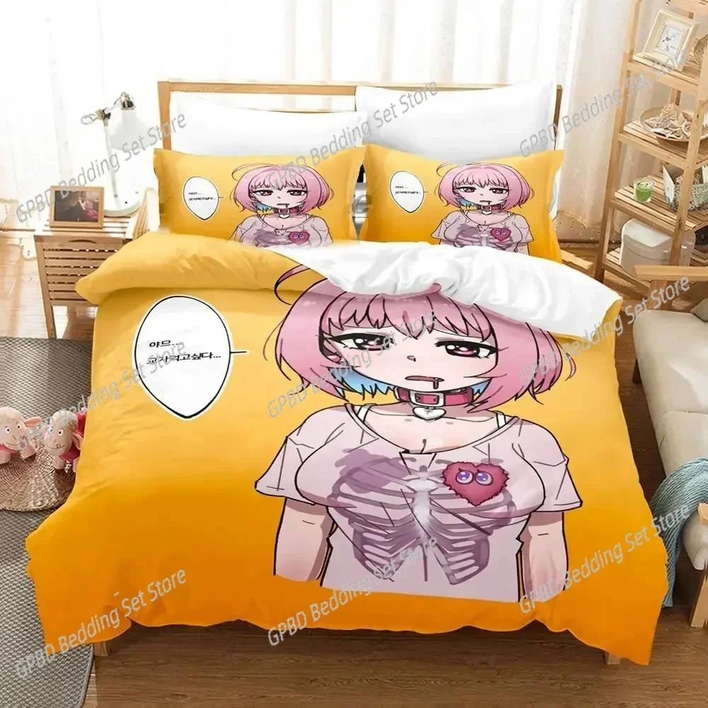 

Anime Riamu Yumemi 3D NEW Duvet Cover Pillowcase Bedding Set Adult Boy Girl Bedroom Decoration Children Single Double Large