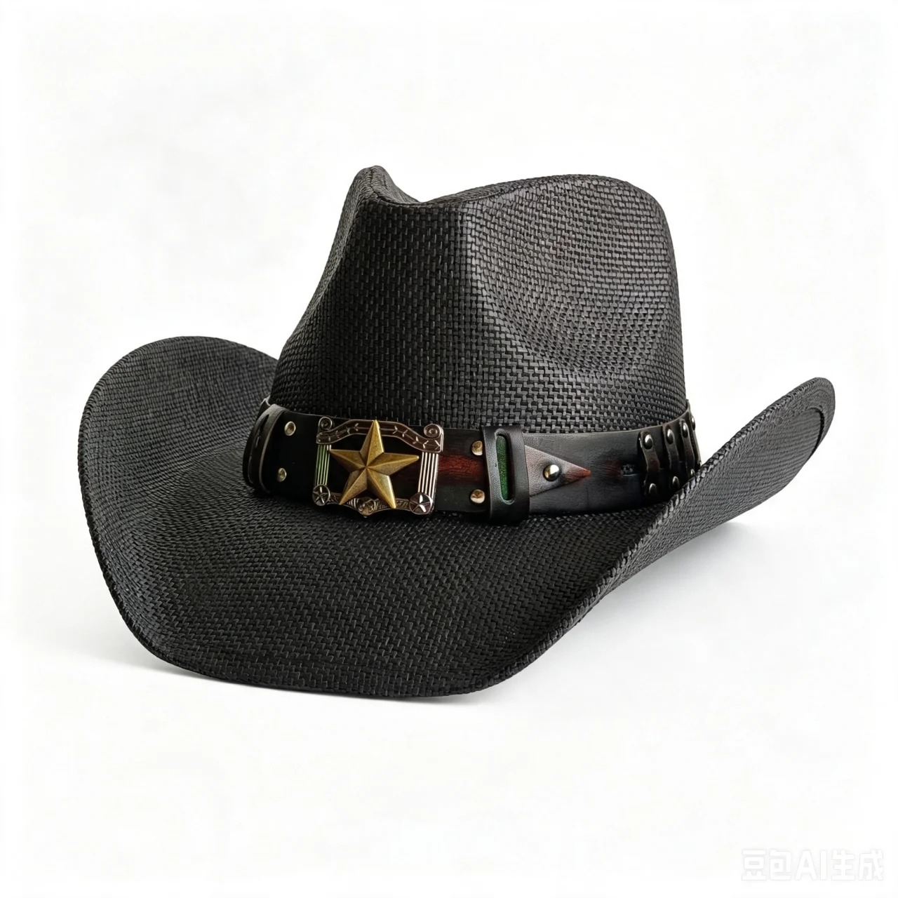 Straw Western cowboy Hat Decal accessories Men women wide Brim Pasture straw hat cowboy solid hat chapeau cowboy