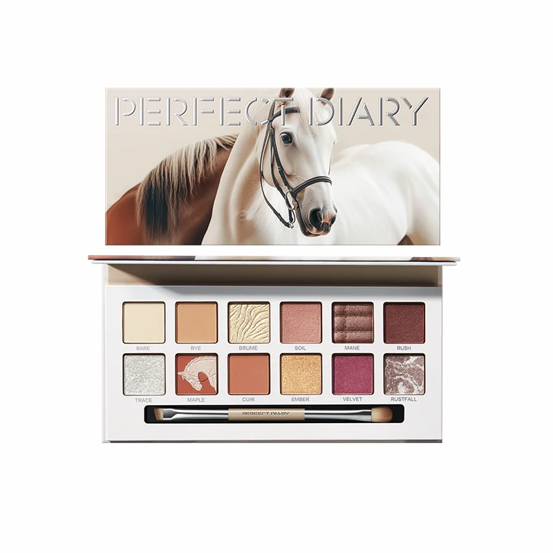 

Perfectdiary Makeup 12-цветный набор теней для век, палитра теней для век, матовый мерцающий пигмент, водостойкие тени с кистью