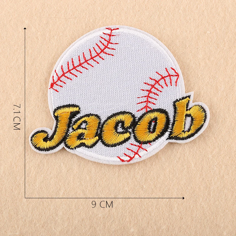 Embroidered Football Patches Iron on Baseball Patches Soccer Stickers Sport Basketball Emblem for Jeans Clothes Backpack Badge