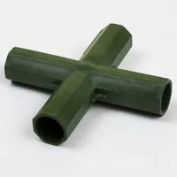 4pcs Plants Connectors Plastic Structure Greenhouse Frame Canes Building Connector 16-17mm Outdoor Garden Structure Pole Joints 5