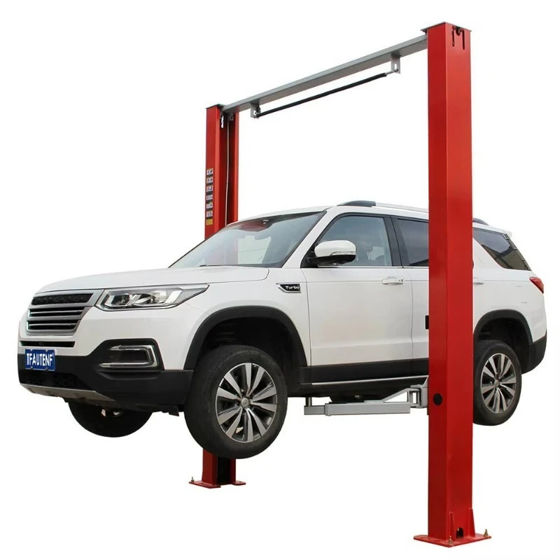 TFAUTENF 11000 Lbs Hydraulic clear Floor Two Post Car Lift/5000 kg Vehicle Lift/5 Tons Auto 2 Post Car Lift