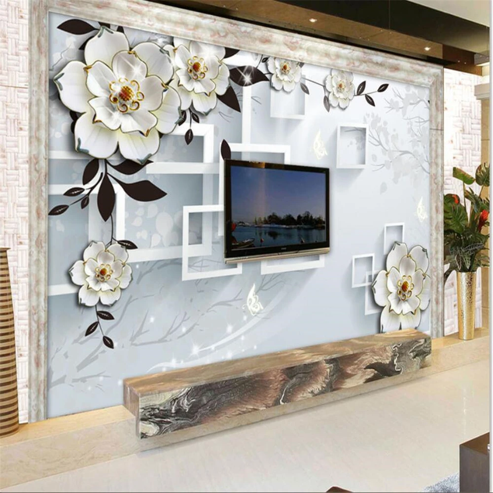 Custom Soft package luxury gold diamond Wall paper 3D photo Wallpaper Background Mural Living Room Large Painting Home Decor