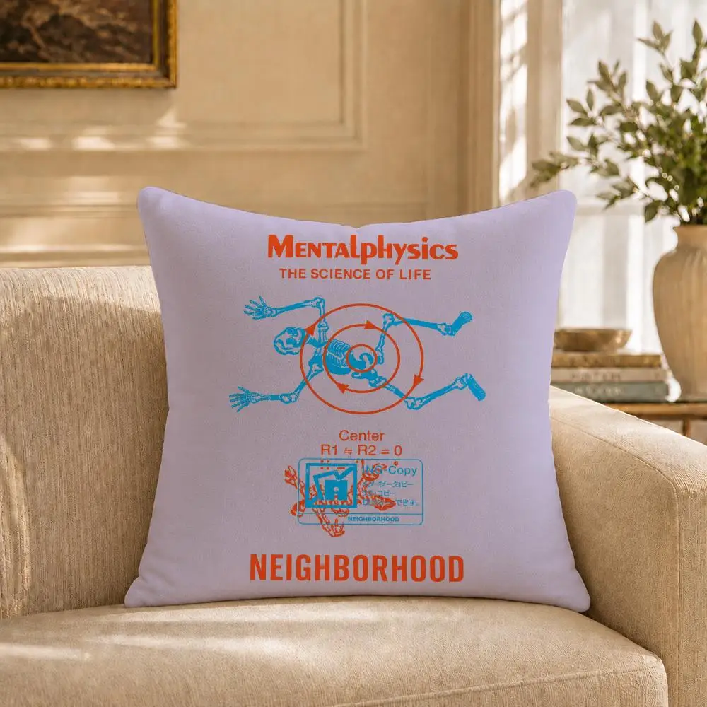 brand N-NEIGHBORHOOD Cushion Cover Short‑plush Cushion Cover,Breathable,Skin‑friendly,Washable,room Sofa Decor Gift