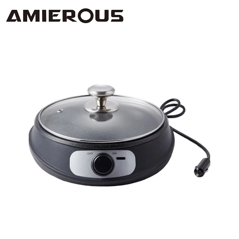 

12V 120W DC 26cm Arier Multicooker Portable Crepe maker Frying pan for Truck Kitchen & Travel RV Camping