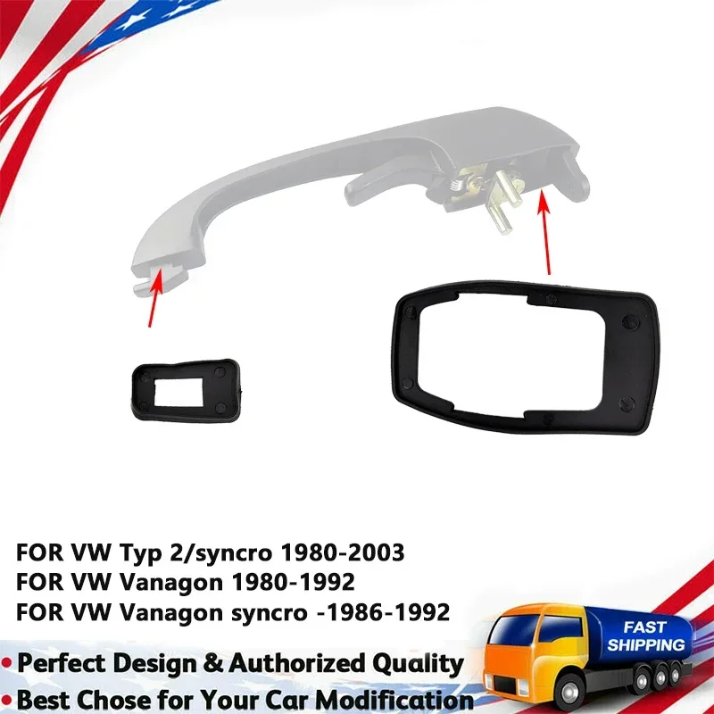 

For VW Type 2 / Syncro Vanagon Syncro Front Door Handle 251837205 Rubber Pad 251837209 21837211