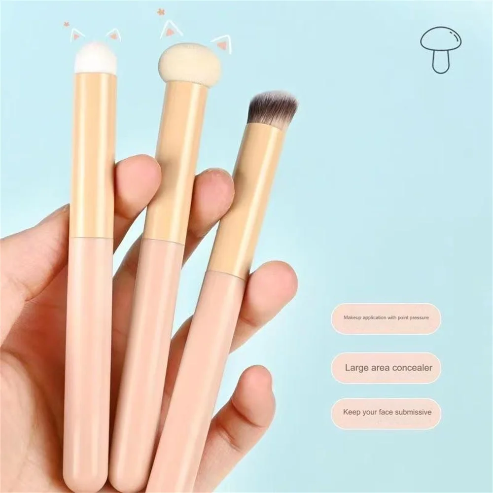 Makeup Brush Round Head Lip Nose Brush Concealer Brush Beauty Cosmetic Lipstick Blending Brush Professional Women Makeup Tools