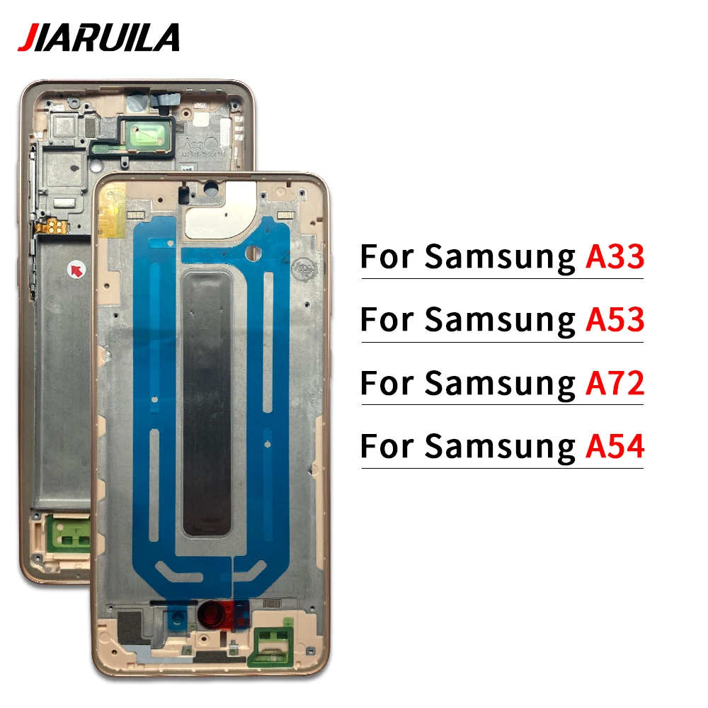 High Quality Front Housing LCD Frame Bezel Plate For Samsung A33 A53 A72 A54 5G Middle Frame Plate Housing Replacement Repair