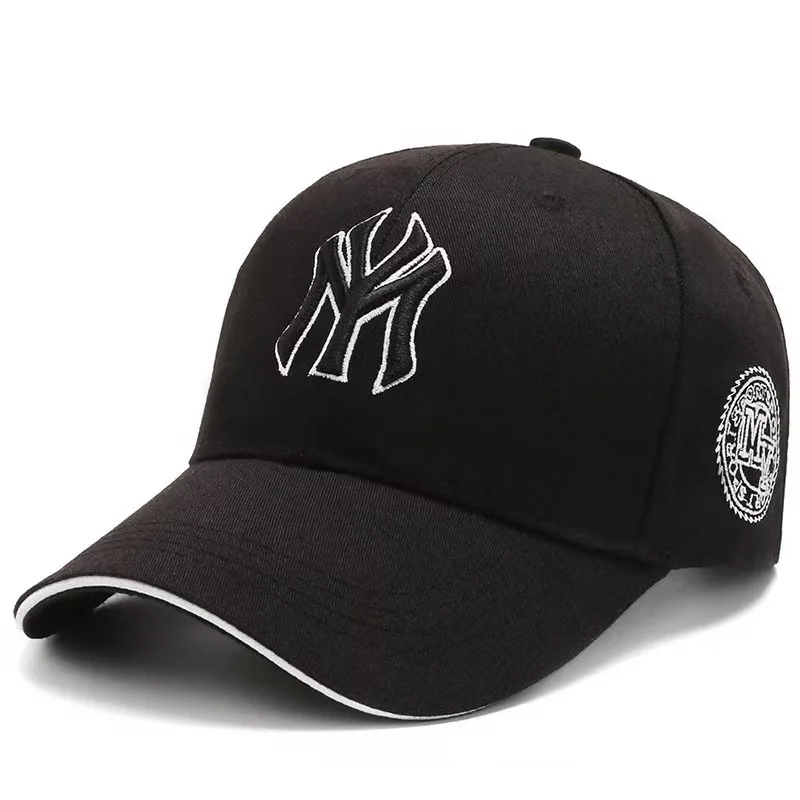 Solid color embroidered men's and women's fashionable running travel baseball cap duckbill cap