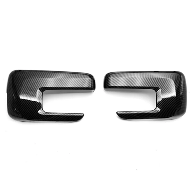 

Carbon Fiber Rear View Rearview Side Glass Mirror Cover Trim Frame Side Mirror Caps For Ford F150 2021 2022-X59A
