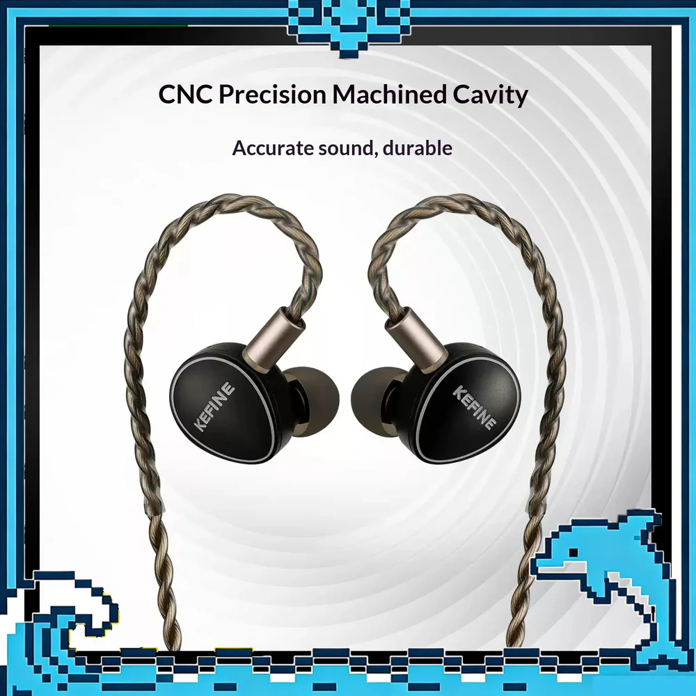 KEFINE Quatio 2DD 2BA Hybrid In-Ear Earphones Detachable 0.78mm 2Pin Cable HiFi IEM For Gifts