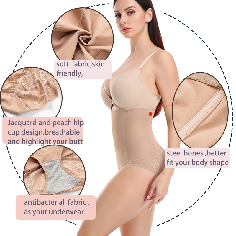 Women High Waist Control Panty Tighten Abdomen Tummy Control Underwear Shapewear Binders and Shapers