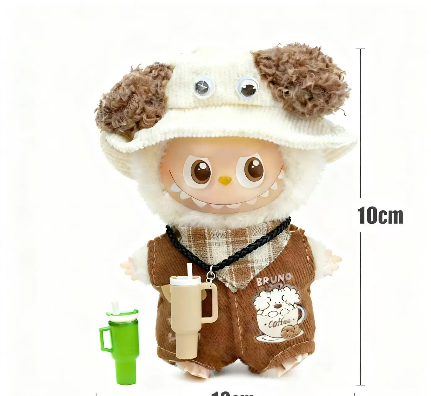 ชุดของเล่น Labubu ขนาด 10 ซม. แบบกล่องสุ่ม ของเล่นจิ๋ว Labubu แก้วน้ำ ของขวัญน่ารัก อุปกรณ์ตกแต่งฉาก (ไม่รวมตุ๊กตา)